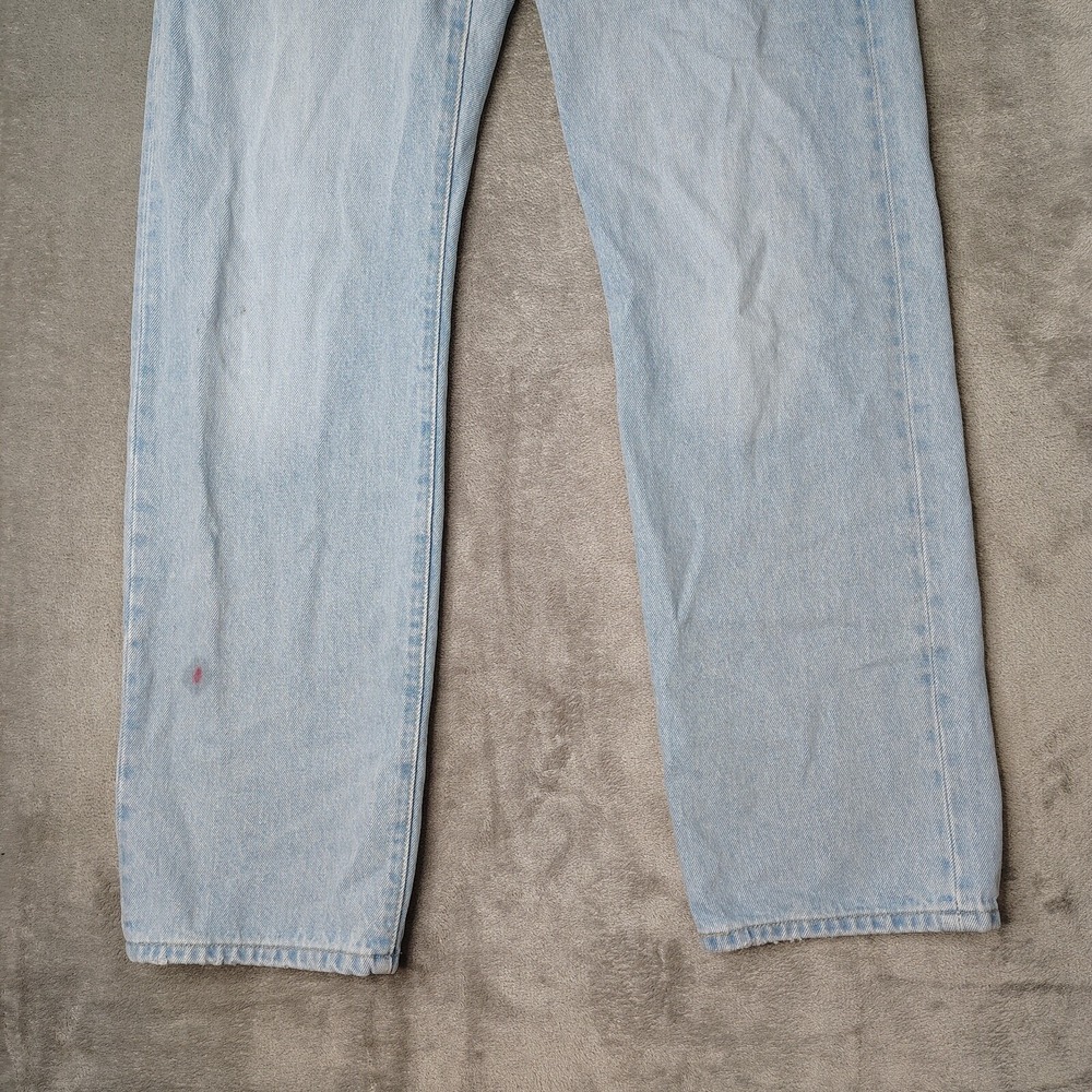 Levis Jeans Women 25x30 Blue 501 90s Premium Denim Light Wash Button Fly Classic - Picture 6 of 16